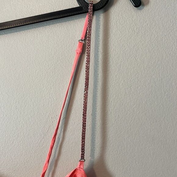 New! For Love and Lemons Gabrielle Mini Dress Satin in Pink Size Small NWT - Picture 6 of 14